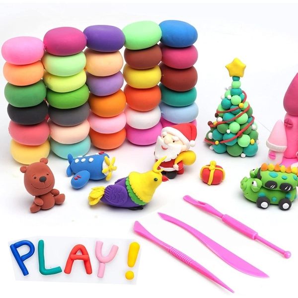 500g Süper Hafif Kil Renkli Plastikin Renk El Yapımı Yumuşak Modelleme Eğitim Oyuncak DIY Simes Çocuklar için Y240108