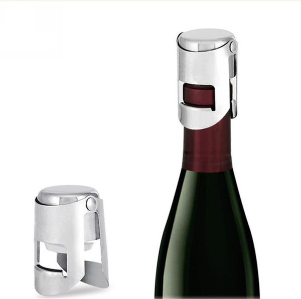 s Tappo per bottiglia di vino in acciaio inossidabile Tappo per champagne Tappo per bottiglia di vino frizzante Sigillante4445131
