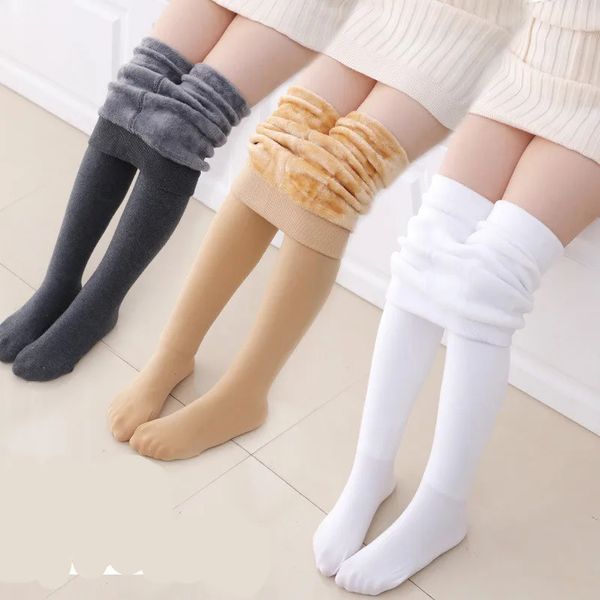 Inverno quente bebê menina collants crianças mais grosso meia-calça bebê menina leggings ballet dança crianças meias de veludo meia-calça 240108