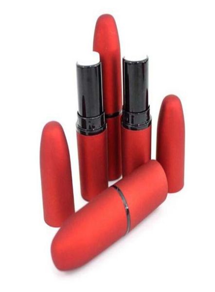 Proiettile Vuoto 121mm Contenitore per balsamo per labbra Balsamo per labbra Moda Tubo per rossetto fresco Colore rosso smerigliato Cosmetici fai da te Nuova moda3023871