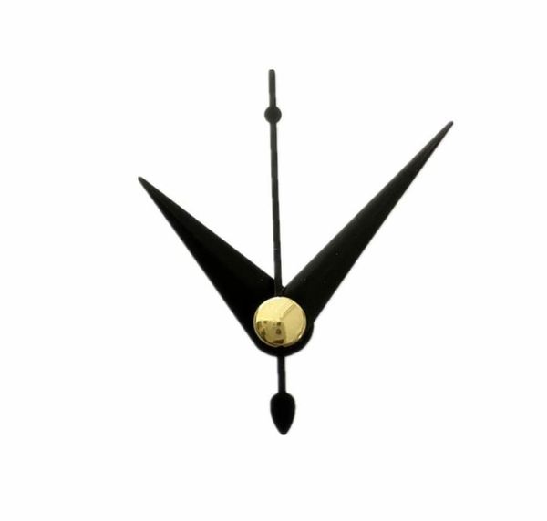 50 Set Lancette dell'orologio nere Riparazione Orologi da parete Meccanismo silenzioso Kit mandrino macchina decorativa Movimento al quarzo Orologio fai-da-te Radio9890766