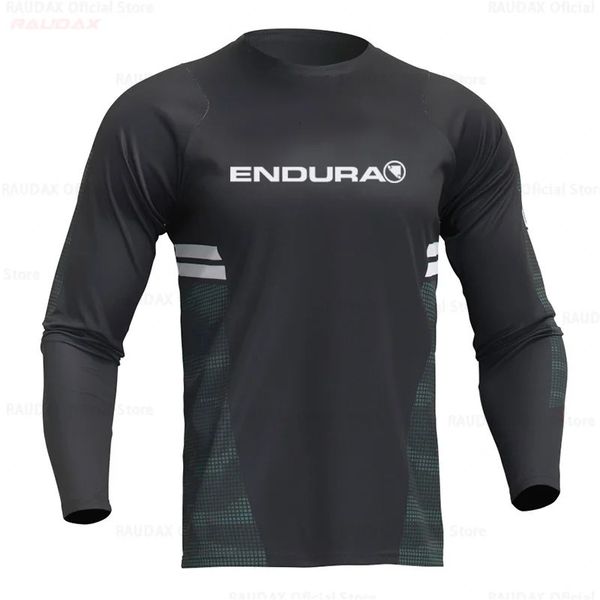 Raudax Endura Sports Team Fahrrad Langarm Mtb Jersey Jugend Motorrad Downhill T-shirt Mx Motocross Trikots Sportwear 240109