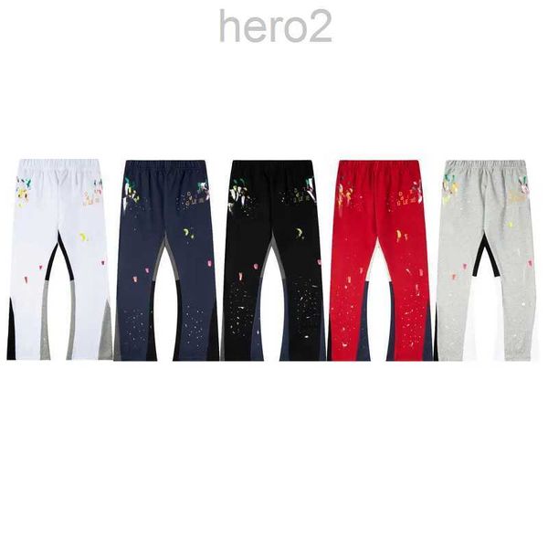 Herren Jeans Galleries Sweat Depts Hosen Gesprenkelter Briefdruck Herren Damen Paar Lose Vielseitige Freizeithosen Gerade 2PWM