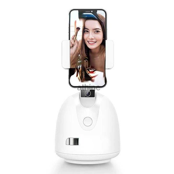 Monopés Selfie Nova Chegada Portátil Suporte para Telefone Inteligente Rastreamento Facial Selfie Stick Celular Câmera de Ação Estabilizador de Vídeo Ce Branco 363g YQ240110