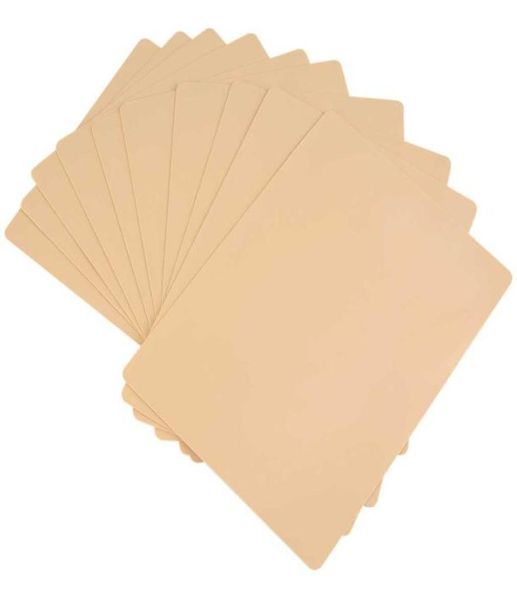 Nuovo 10 pz Trucco Permanente Sopracciglio Labbra 20 x 15 cm Foglio di pelle per pratica del tatuaggio in bianco per kit di fornitura per macchina con ago drop 9877482