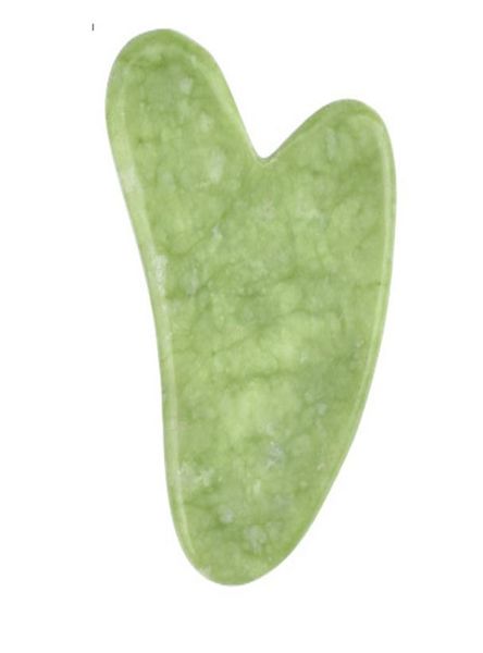 Beleza facial gua sha relaxamento pedra jade natural verde escuro jade raspagem ferramenta guasha placa massagem tools6245480