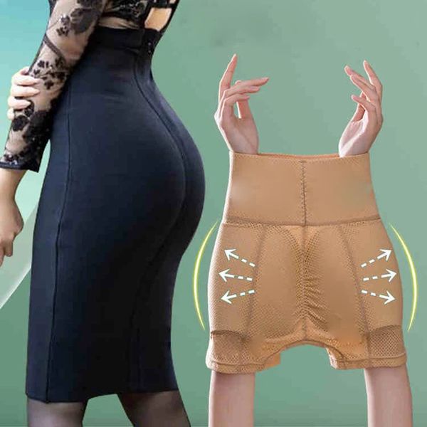 Kadınlar Shaper Butt Lifter ganimet iç çamaşırı yastıklı çıkarılabilir ekler yüksek bel kontrol külot büyük büyük s4xl 240110