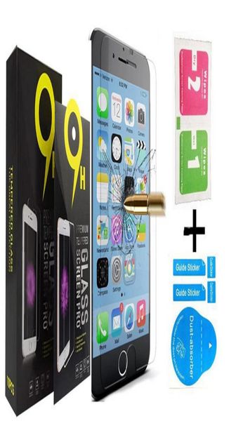 Protetor de tela para iPhone 11 Pro Max XS Max XR Vidro temperado para iPhone 7 8 Plus LG stylo 5 Moto E6 Filme protetor 03mm com P4734185