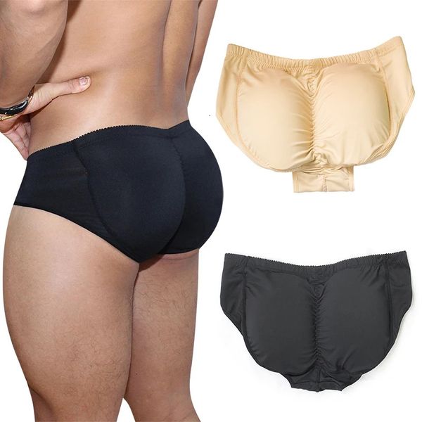 Shapewear homens corpo shapers quadril levantador construtor falso ass preto acolchoado calcinha elástica roupa interior masculino plus size S-6XL 240110