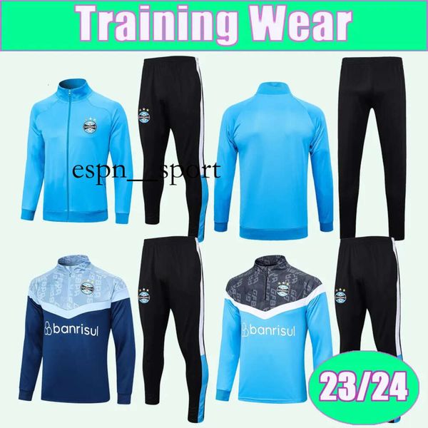 espnsport 23 24 Gremio Kit di abbigliamento da allenamento Completo Maglie da calcio PEPE SUAREZ FERREIRA FABIO GEROMEL KANNEMANN VINA VILLASANTI REINALDO Maglie da calcio Uniformi