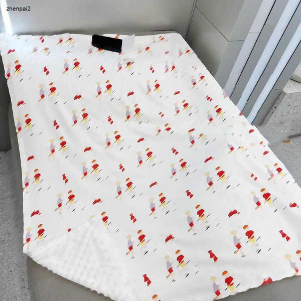 Роскошное детское дизайнерское одеяло. Полный принт с рисунками персонажей. Пеленание для новорожденных. Размер 90 * 115 см. Теплое детское вязаное одеяло. 10 января.