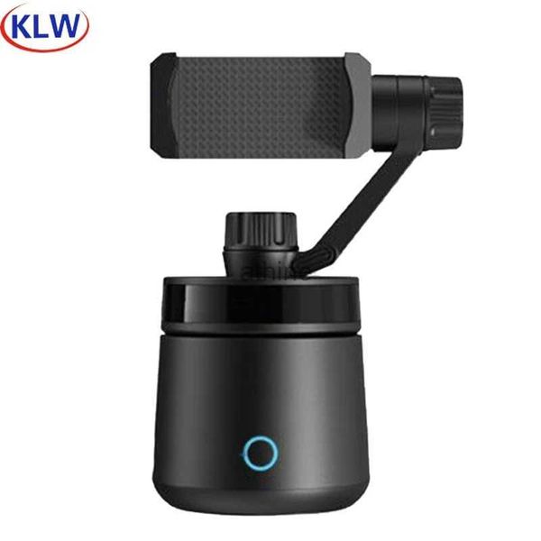 Selfie Monopés Smart Selfie Stick Após Tiro Gimbal Rotação de 360 Graus Ajustável 3D Live Face Câmera de Rastreamento Automático Suporte para Telefone YQ240110