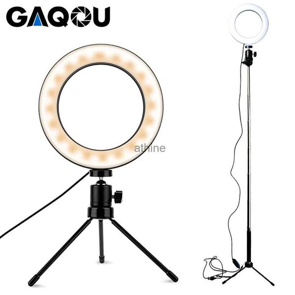 Flash Heads Dimmerabile LED Trucco Anello Luce Fotografia Studio Lampada Flash con treppiede Selfie Stick per VK Youtube Tik Tok Live Stream Video YQ240110