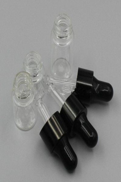 1 мл 2 мл 3 м 5 мл Прозрачные стеклянные флаконы-капельницы с эфирным маслом Высококачественные мини-пустые пипетки для глаз Духи Косметическая жидкость E Liquid Sample3163731