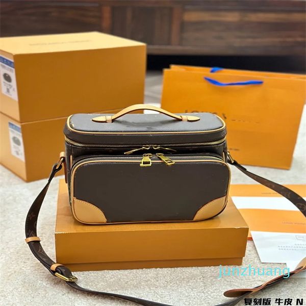 Tasarımcı -Vintage kafa kamera omuz messenger çantası erkek kadın bel çanta çanta ile kayış crossbody çanta güzel