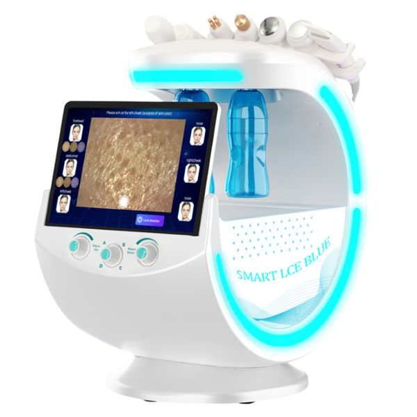 2023 Neueste Magic Skin Analyzer Heißer Verkauf 6 in 1 Hydro Dermabrasion Maschine Tragbare Gesichtspflege Gerät Hydra Haut Peeling