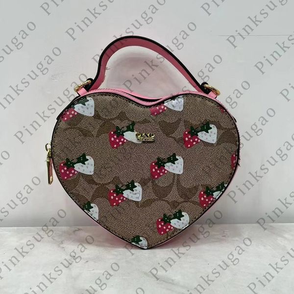 Borsa a tracolla da donna rosa Sugao borsa a tracolla a tracolla borsa a forma di cuore borsa di lusso borsa di alta qualità borsa shopping 8 colori changbu2401046