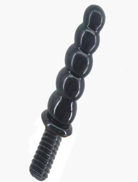 5 Perlen Schnur gerader runder Kopfdildo Spiralgriffeinsatz Vagina Sexspielzeug für Frauen oder Männer Masturbatoreinsatz Analplug Y198408017