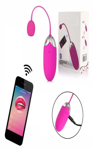 App per smartphone vibratore con telecomando vibratore a proiettile per uova vibratore per sesso vaginale con sfera di Kegel giocattoli del sesso per donna Bluetooth Connect Y11475669