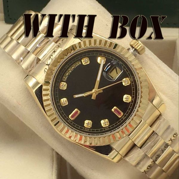 MenWatch Designer Relógio Automático ouro 41mm Le Montre diamante relógio de luxo Relógio Masculino Movimento Mecânico Automático Relógio de Calendário com mostrador de Aço Inoxidável