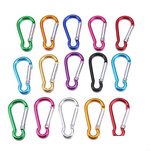 Diğer El Aletleri 2000 PCS Alüminyum Alaşım Karabeşli Bahar Snap Clip Hooks Anahtarlık Tırmanma Yürüyüşü Dış Mekan Aktiviteleri Damla Teslimat H DH4EX