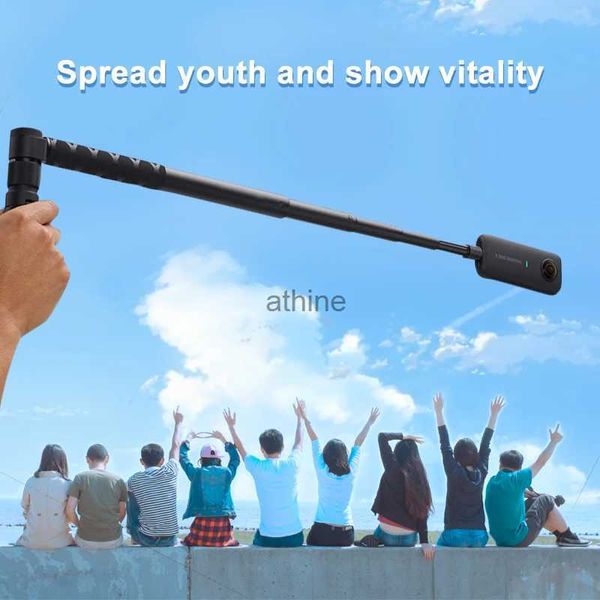 Selfie Monopods Handheld Selfie Stick Handle Grip Monopod 1/4 Screw para Insta360 Paranomic Camera para Insta360 ONE X VR Sports Camera YQ240110