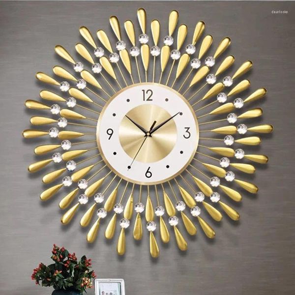 Wanduhren Design Luxus Kunstwand Große Größe Ästhetische Uhr Minimalistisch Kreativ Still Reloj Pared Wohnzimmer Dekoration