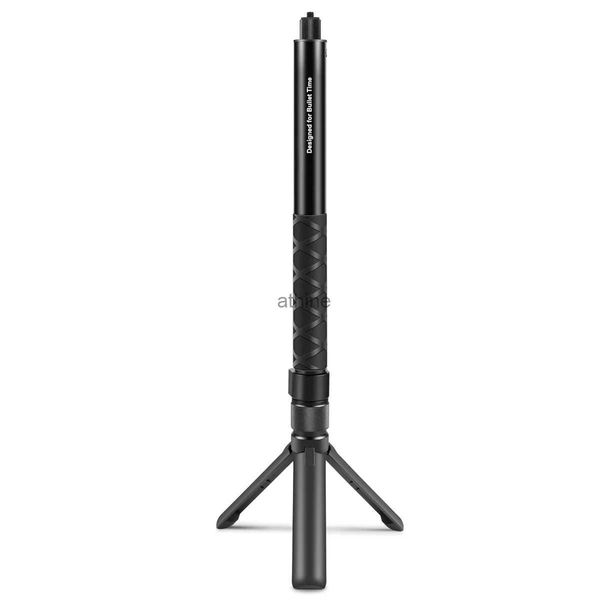 Selfie-Einbeinstative, Drehgriff, Desktop-Stativ für Insta360 X3 Time Controller, 110 cm, 5-teiliges Selfie-Stick-Einbeinstativ-B YQ240110