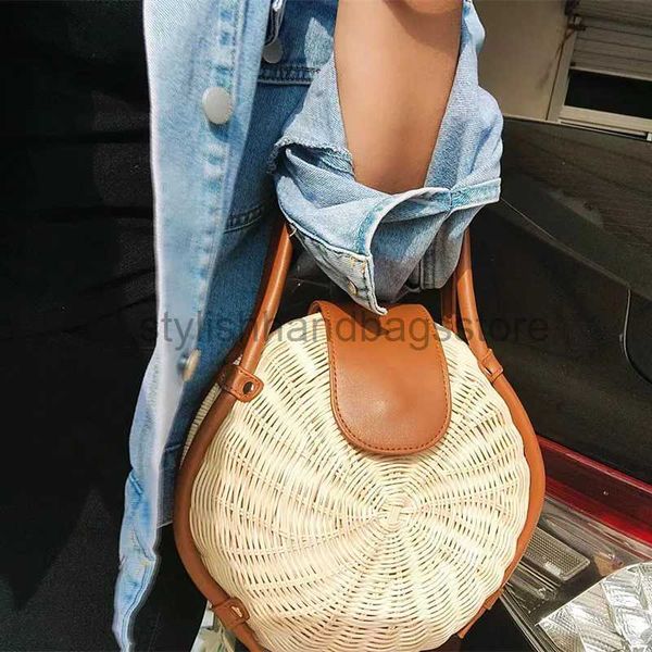 Omuz çantaları yeni rattan omuz çanta moda rattan çantası sstylishhandbagsstore