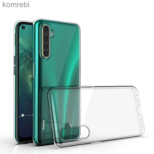 Casos de telefone celular Ultra-fino Transparente Phone Case para OPPO Realme V11 V15 C20 C17 C12 C15 C11 C2 7i 5i 6i X7 X50 X2 7 6 5 3 Pro Soft TPU CoverL240110