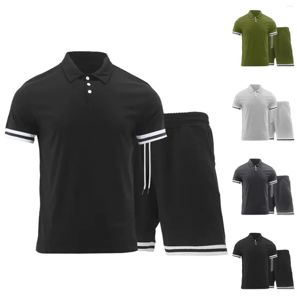 Herren-Trainingsanzüge, 2-teiliges Set, Sommer-Trend, Sport, Hawaii-Anzug, Kurzarm-T-Shirt und Shorts, lässige Mode, Herrenbekleidung