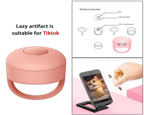 Controller video Bluetooth con punta delle dita per TikTok Brevi video Scorrimento pagine come tastiere di telefoni cellulari Dispositivo per l'anello di controllo remoto3155530