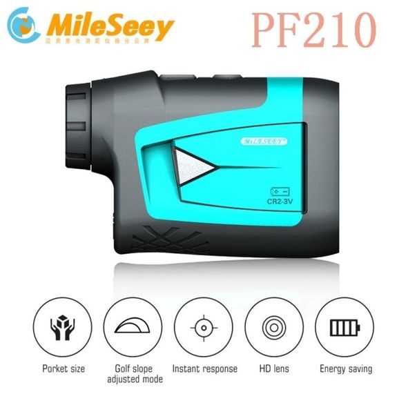 Mileeey PF210 Doğru Golf Lazer Malzemeli Teleskop Lazer Rangefinder 600m Lazer Mesafe Metre 6x Monoküler Golf Avı T202762218