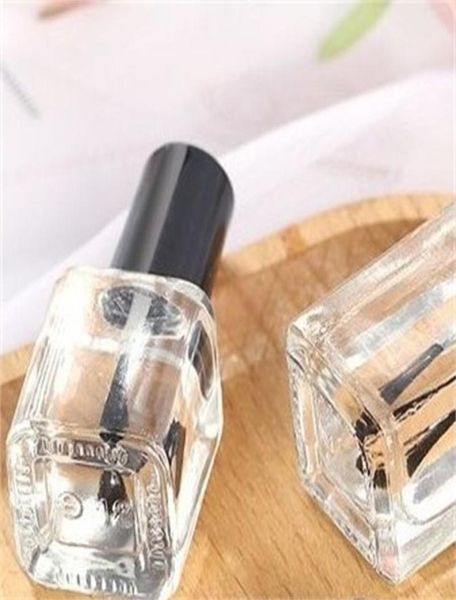 10 ml 15 ml transparente Nagellackflasche aus Glas, leer, mit Deckel, Bürste, leere Kosmetikbehälter, Nagelglasflaschen mit Pinsel 369 8995625