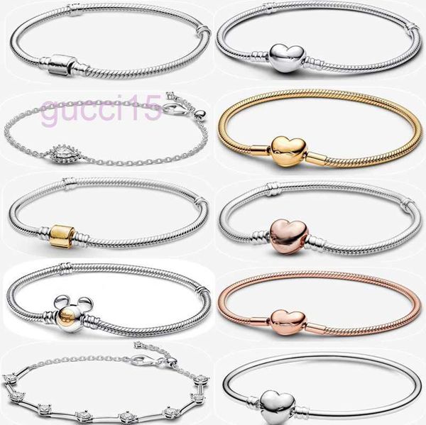 Heiße Verkäufe Designer-Armbänder für Frauen Weihnachten Neujahr Urlaub Schmuck Geschenk DIY Fit Pandoras Schlitten besetztes Charm-Armband-Set mit Originalverpackung CMX8