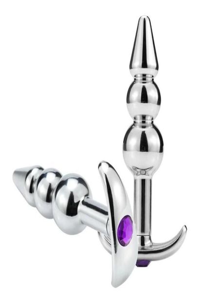 GPOINT Aço Inoxidável Anal Plug Âncora Metal Vaginal Vibrador Masturbação Massagem Saúde Segura Para Mulheres Homens Ao Ar Livre Jogar Brinquedos Sexuais 23845285