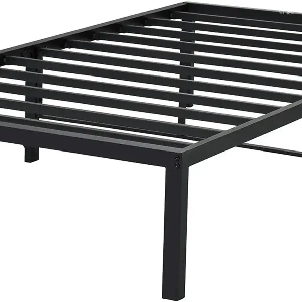 Set di biancheria da letto Telai letto Piattaforma in metallo Nero Twin XL 14 pollici Acciaio resistente