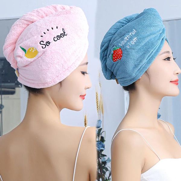 Handtuch Quick Dry Hair Cap Wrap Head Drying Hat Microfiber Bath Lady CapCoral