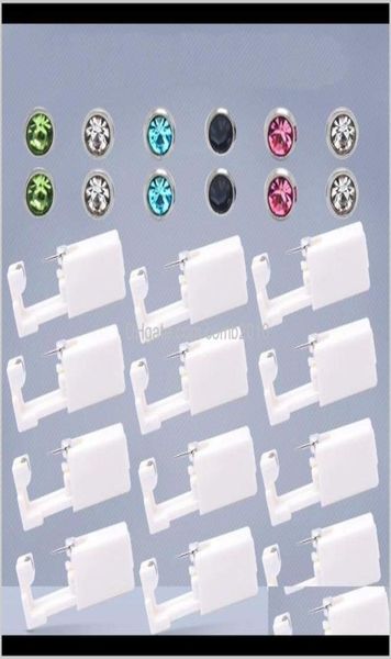 Sterile Einweg-Ohrpiercing-Einheit, Knorpel, Tragus, Helix-Piercing-Pistole, kein Schmerz, Piercer-Werkzeug, Maschinen-Set, Ohrstecker, wählen Sie Design 0492 6218515