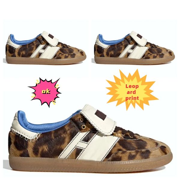 Sapatos casuais masculinos clássicos vintage xadrez com estampa de leopardo moda confortável