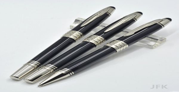 Verkaufe JFK schwarzen Metall-Kugelschreiber Füllfederhalter Schule Büromaterial klassische Schreibtintenstifte für Geburtstagsgeschenk 4506275