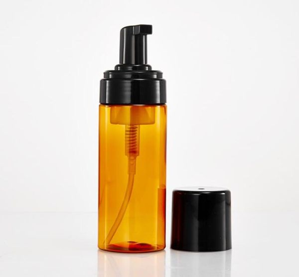 100ML 150ML 200ML Bottiglia vuota di schiuma di plastica marrone con testa della pompa e tappo nero Sapone per le mani Gel doccia Detergente per il viso Schiuma ambrata Dis6532812