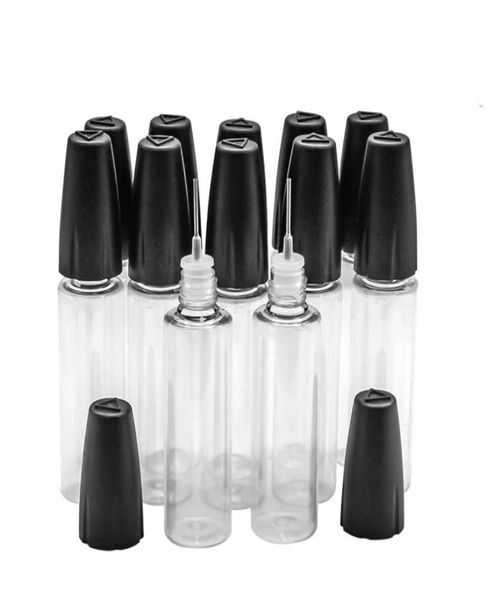 10ML 15ML PET Klare Nadelflasche mit langer, dünner Spitzentropfer für Ölzubehör E Liquid3776618