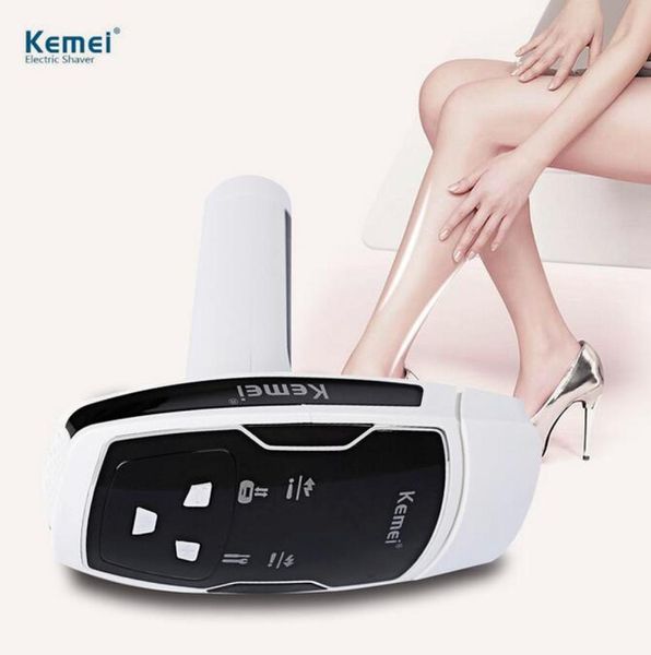 Kemei depilador fóton dispositivo de remoção de pelos permanente redução de pelos para remoção de pelos de corpo inteiro depilador de biquíni KM-68121238557