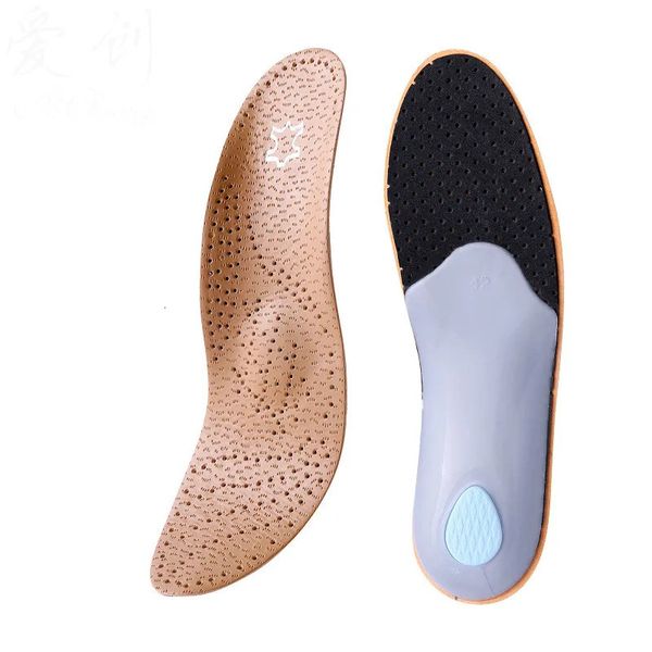 Palmilhas ortopédicas para sapatos homens mulheres pés planos arco suporte pé varus valgus xo perna correção sapato almofada sola couro 240110