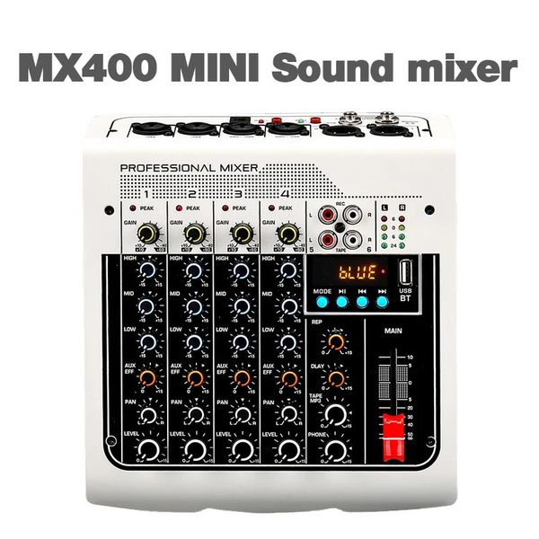 Marchio Chitarra Dj Fcc Mx400 Mixer Mix400 Attrezzatura Tavolo audio digitale professionale Limitato 240110