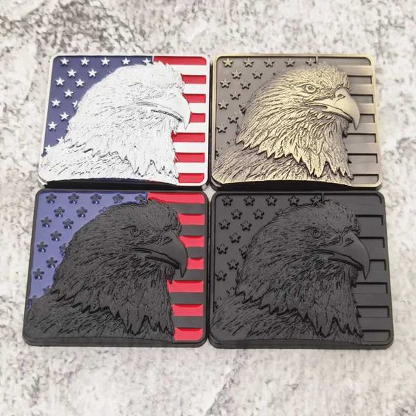 3D Metall USA Flagge Weißkopfseeadler Abzeichen Emblem Auto Fender Trunk Aufkleber für BMW VW Audi Mercedes Ford Chevrolet Aufkleber Zubehör