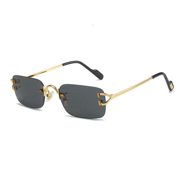 Дизайнерские солнцезащитные очки Новые безрамные квадратные солнцезащитные очки для мужчин и женщин Солнцезащитные очки Kajia Y-образные очки на ногах оптическая оправа 0SOO
