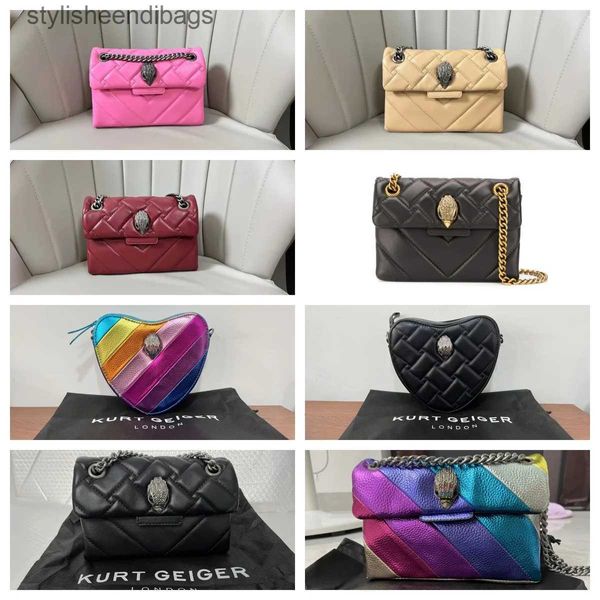 Borse a tracolla Kurt G London Borse a tracolla patchwork multicolore per le donne Borsa a tracolla in PU di tendenza della moda del designer di marca del Regno Unitostylisheendibags