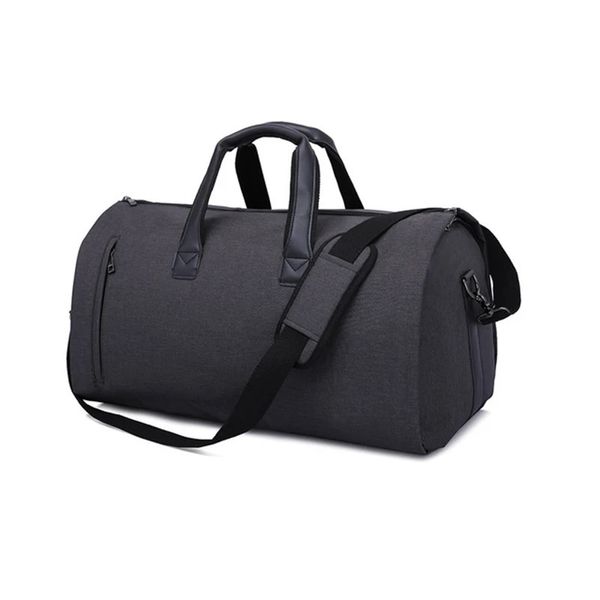 Bolsa de viagem 2 em 1 para roupas, com compartimento para sapatos, terno conversível, mochila de viagem, bolsa de mão com alça de ombro para bagagem t0 240109